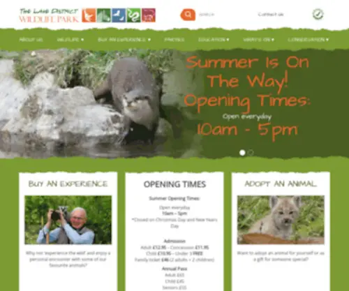 Trottersworld.com(Lake District Wildlife Park) Screenshot