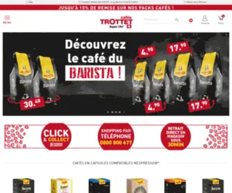Trottet.ch(Cafés Trottet) Screenshot