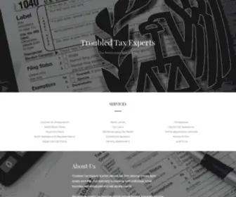 Troubledtaxexperts.com(Troubled Tax Experts) Screenshot