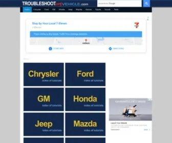 Troubleshootmyvehicle.com(Automotive Troubleshooting and Test Articles) Screenshot