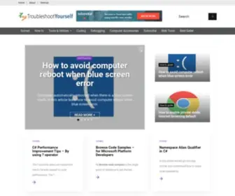 Troubleshootyourself.com(Troubleshootyourself) Screenshot