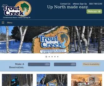 Troutcreek.com(Trout Creek Condo Rentals Harbor Springs) Screenshot
