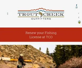 Troutcreekoutfitters.com(Miles at Trout Creek Outfitters) Screenshot