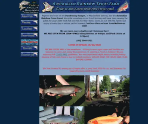 Troutfarm.com.au(Australian Rainbow Trout Farm) Screenshot