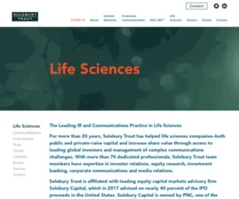 Troutgroup.com(Life Sciences) Screenshot
