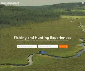 Troutunderground.com(Discover the Best in Fishing and Hunting) Screenshot