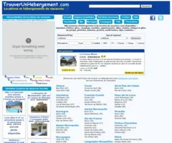 Trouverunhebergement.com(Chambres d'hôtes et gîtes en France et en Europe) Screenshot