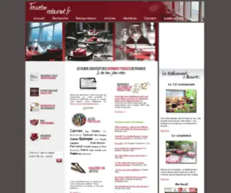 Trouvetonrestaurant.fr(Annuaire des Restaurants et Bonnes Tables de France) Screenshot