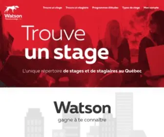 Trouveunstage.com(Trouve un stage ou un stagiaire avec Watson) Screenshot