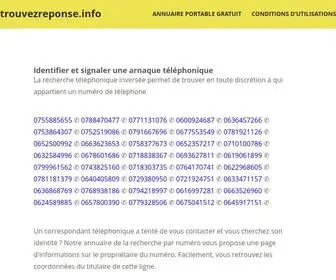Trouvezreponse.info(Trouver) Screenshot