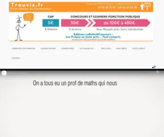 Trouvix.fr(Formation et préparation aux examens et concours) Screenshot