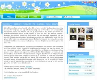 Trouwensite.nl(Beheer online uw eigen trouw site) Screenshot