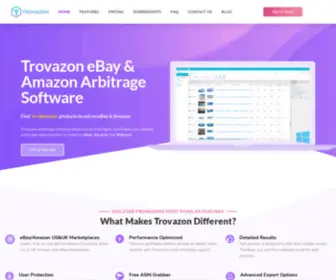 Trovazon.com(Amazon Arbitrage Software) Screenshot