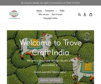 Trovecraftindia.com(Trove Craft India) Screenshot