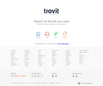 Trovit.co.uk(A classified search engine for property) Screenshot