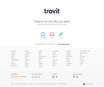 Trovit.co.za(A classified search engine for property) Screenshot