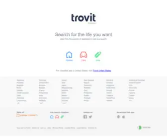 Trovit.com.pk(A search engine for classified ads of real estate) Screenshot