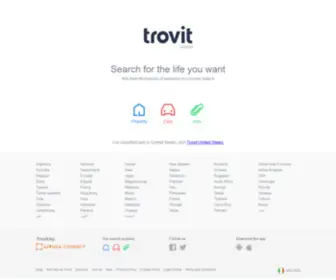 Trovit.ie(A search engine for classified ads of real estate) Screenshot