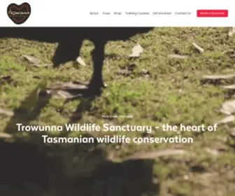 Trowunna.com.au(Trowunna Wildlife Sanctuary) Screenshot