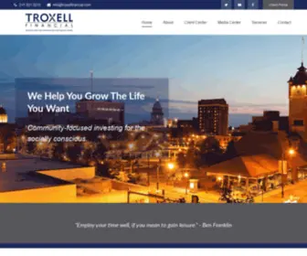 Troxellfinancial.com(Troxell Financial is a wealth management firm located in Springfield) Screenshot