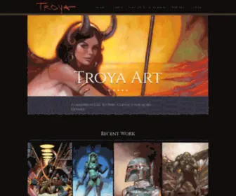 Troyaart.com(Lucas Troya Comic Book Illustration) Screenshot