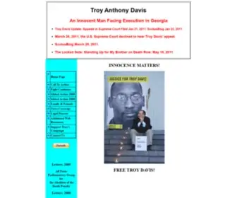 Troyanthonydavis.org(Troy Anthony Davis) Screenshot