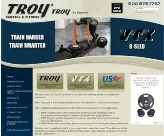 Troybarbell.com(Experience the Troy difference. Every Troy Barbell item) Screenshot