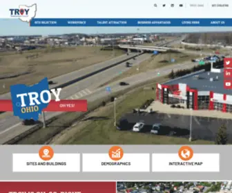 TroyeconomiCDevelopment.com(Troy, OH on Interstate 75) Screenshot