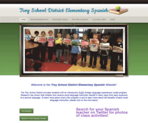 Troyelementaryspanish.com(Troy School District Elementary Spanish) Screenshot