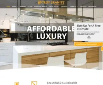 Troygranite.com(Delaware, Pittsburgh, Harrisburg Granite Countertops) Screenshot