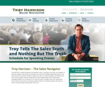 Troyharrison.com(Sales Training & Sales Event Keynote Speaker) Screenshot