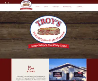 Troysphilly.com(Troys Philladelphia Style Hoagies) Screenshot