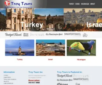 Troytours.com(Troy Tours Israel) Screenshot