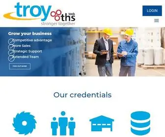 Troyuk.co.uk(Built on foundations of strong working relationships Troy) Screenshot