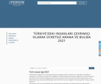 Trperson.com(Türkiye'de sınıf arkadaşları bulmak) Screenshot