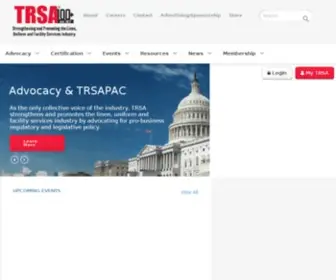 Trsa.org(TRSA represents companies that supply) Screenshot