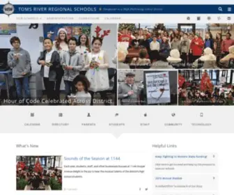 TRSchools.com(Toms River Regional School District) Screenshot
