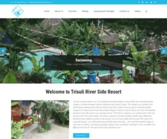 TRsresort.com(Trishuli River Side Resort) Screenshot