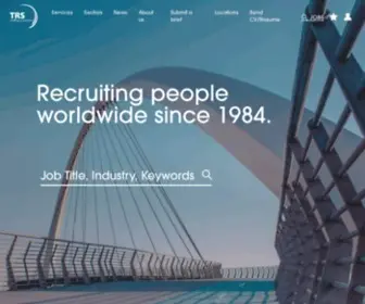 TRSstaffing.com(Recruiting people worldwide since 1984) Screenshot