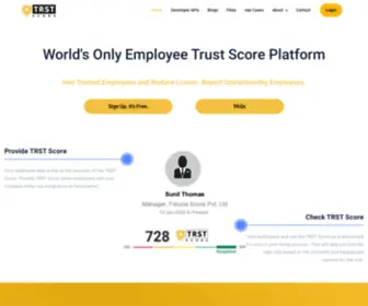 TRSTscore.com(TRST Score) Screenshot