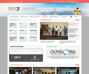 TRT2.jus.br(Início) Screenshot