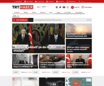 TRthaber.com.tr(TRT Haber) Screenshot