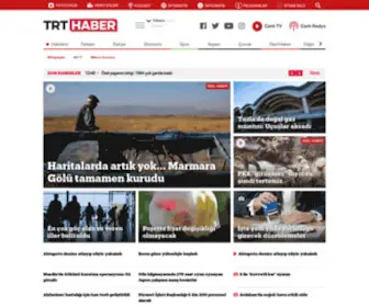TRthaber.com(TRT Haber: Son Dakika Haberler ile Türkiye’nin Haber Kaynağı) Screenshot