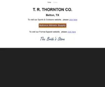 TRthornton.com(TRthornton) Screenshot