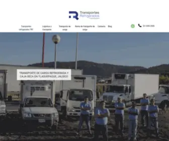 TRtrefrigerados.com.mx(Renta de transporte de carga refrigerada y caja seca en Jalisco) Screenshot