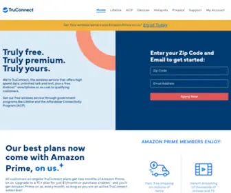Truconnect.com(Free Government Phone & Wireless Service) Screenshot