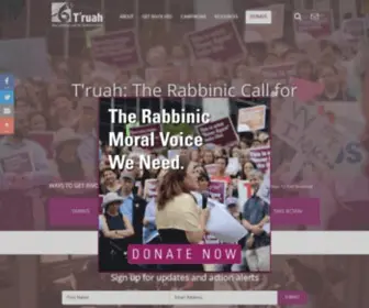 Truah.org(T'ruah) Screenshot