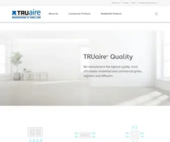 Truaire.com(Residential and Commercial Grilles) Screenshot