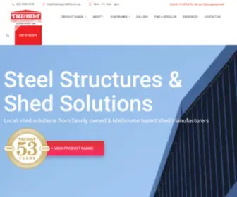 Trubilt.com.au(Steel Shed Solutions Melbourne & Victoria) Screenshot
