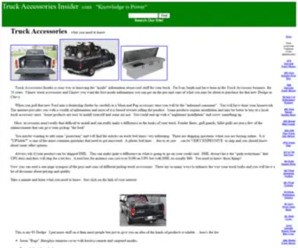 Truckaccessoriesinsider.com(Truck Accessories Information) Screenshot